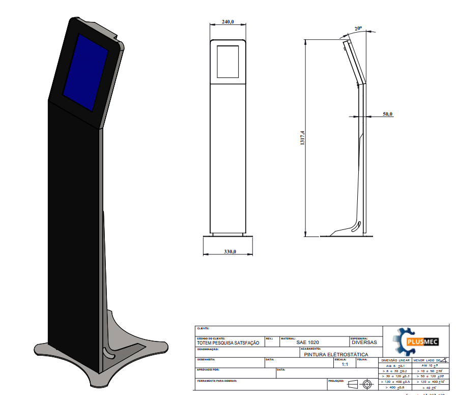 Totem_para_digital_signage__totem_digital__totem_para_loja__totem_de_autoatendimento__totem_para_shopping__totem_gerenciador_de_fila__totem_personalizado_10,plusmec Plusmec empresa de Engenharia de projetos como Totem, caçamba mecânica para empilhadeira, projetos em aço inox e muito mais. Na Plusmec você encontra vários modelos de totens como: Totem de autoatendimento, totem de autoatendimento com impressora, totem de autoatendimento restaurante, totem de autoatendimento do poupatempo, Totem gerenciador de fila, totem digital, totem digital interativo, totem digital propaganda, totem digital touch screen. Assim você tem o contato para compra de totem e fica sabendo sobre: fabricantes de totem para shopping, fabricação de totem para shopping, totem de autoatendimento preço, como montar um totem de autoatendimento, quanto custa um totem de autoatendimento, totem digital preço, quanto custa um totem digital.